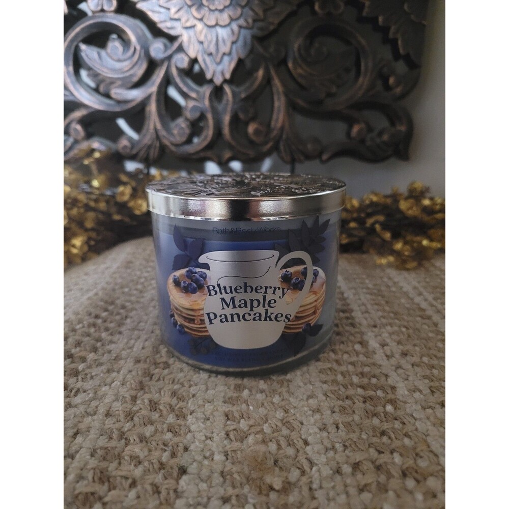 Bath & Body Works Blueberry Maple Pancakes 3-wick candle